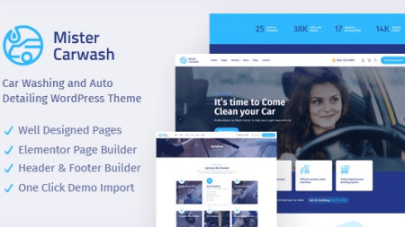 Mister - Car Wash WordPress Theme v1.0.0