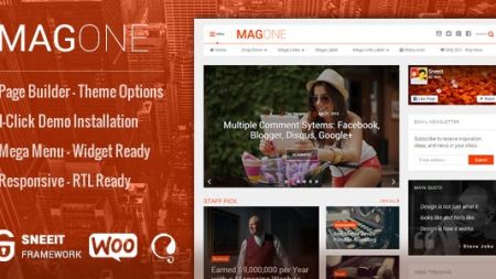 MagOne - Responsive Magazine & News WordPress Themes v8.4