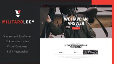 Militarology | Military Service WordPress Theme v1.0.2