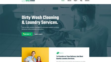 DirtyWash - Laundry Service WordPress Theme v1.0.1