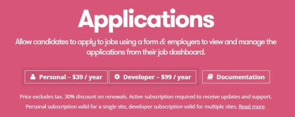 WP Job Manager Applications Add-on v2.5.2