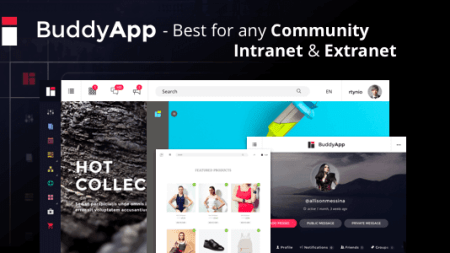 BuddyApp v1.8.2 - Mobile First Community WordPress theme