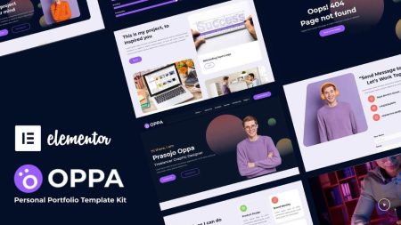 Oppa - Personal Portfolio Elementor Template Kit