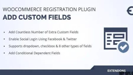 Custom User Registration Fields for WooCommerce  v2.1.2