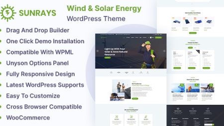 Sunrays ? Solar Power & Green Energy WordPress theme v1.0.0