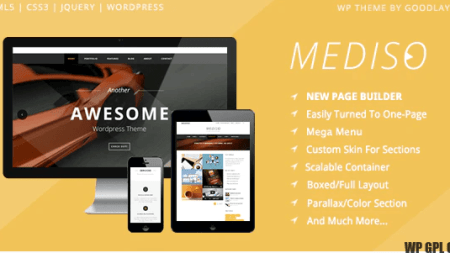 Mediso – Corporate v.1.2.3 / One-Page / Blogging WP Theme