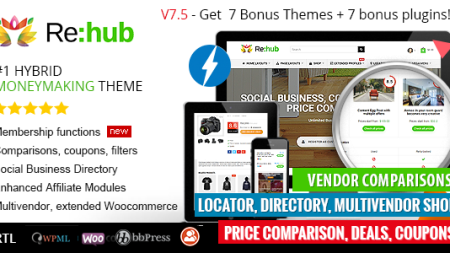 REHub - Price Comparison, Affiliate Marketing, Multi Vendors Store, Community Themes v19.7.1