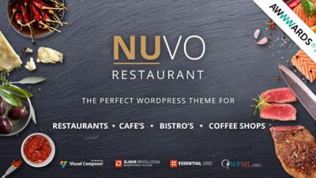 NUVO - Cafe & Restaurant WordPress Theme - Multiple Restaurant & Bistro Demos v6.1.0