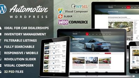 Automotive Car Dealership Business WordPress Theme v13.1.1