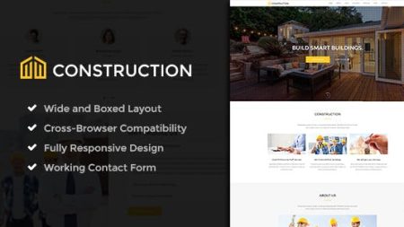 Construction - Business & Building Company WordPress Theme v1.0.4