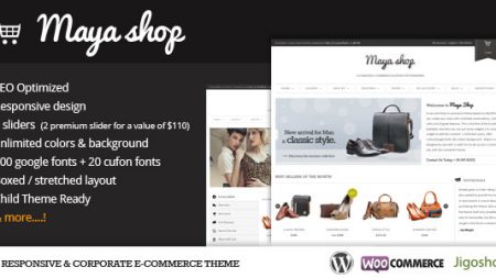 MayaShop - A Flexible Responsive e-Commerce Theme v3.7.8