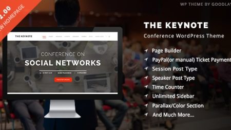 The Keynote - Conference / Event / Meeting WordPress Theme v2.24