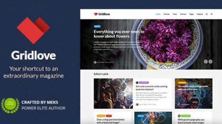 Gridlove - Creative Grid Style News & Magazine WordPress Theme v2.1.1