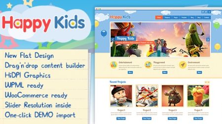 Happy Kids - Children WordPress Theme v3.5.2