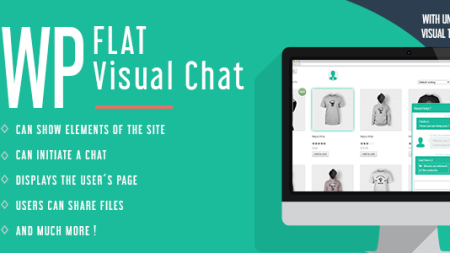 WP Flat Visual Chat - Live Chat & Remote View for WP Free v5.403