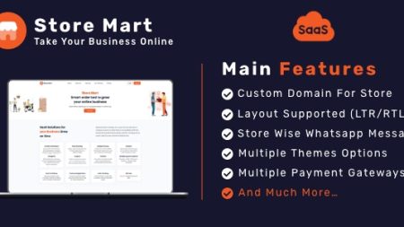StoreMart SaaS - Online Product Selling Business Builder SaaS v3.7