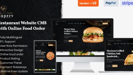 Superv - Restaurant Website CMS & Management System with Food Order v2.2.0