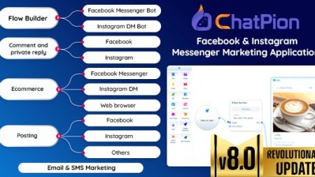 ChatPion – Facebook & Instagram Chatbot,eCommerce,SMS/Email & Social Media Marketing Platform (SaaS) v8.5.4