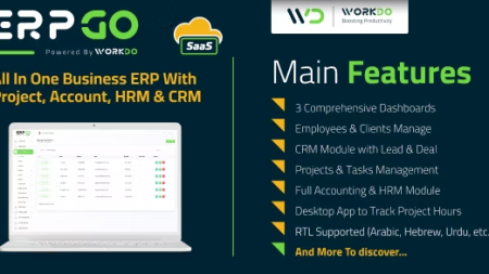 ERPGo SaaS - All In One Business ERP With Project, Account, HRM & CRM v6.2