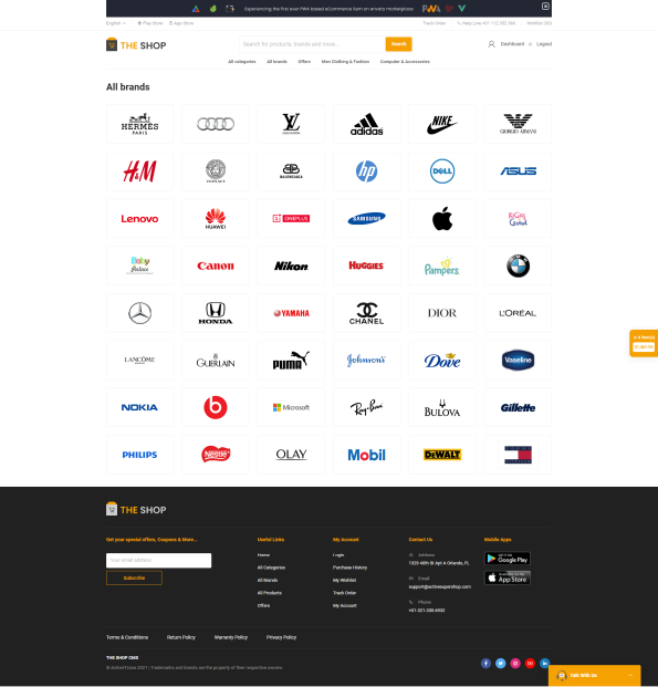 The Shop - PWA eCommerce CMS v3.4