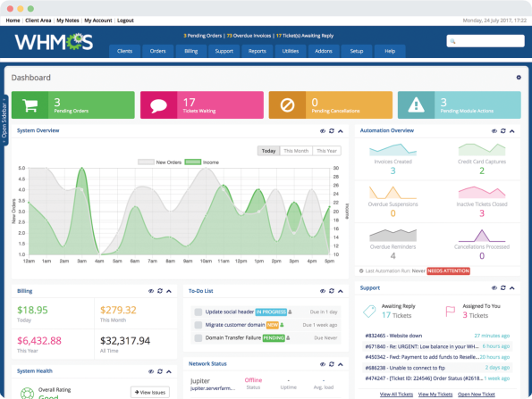 WHMCS v8.7.2 - Web Hosting Billing & Automation Platform